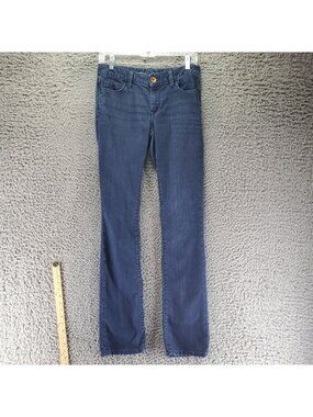 Banana Republic Jeans Womens Size 26 Blue Skinny Straight Stretch Mid-Rise Denim
